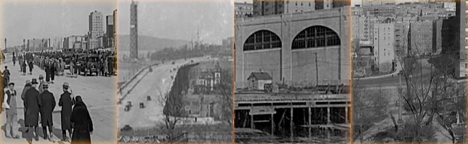 collage of Viaduct ceremony 1928